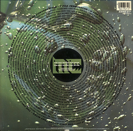 MC Tunes Versus 808 State : The Only Rhyme That Bites (12")