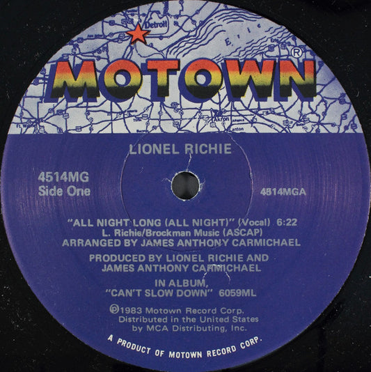 Lionel Richie : All Night Long (All Night) (12", Single)
