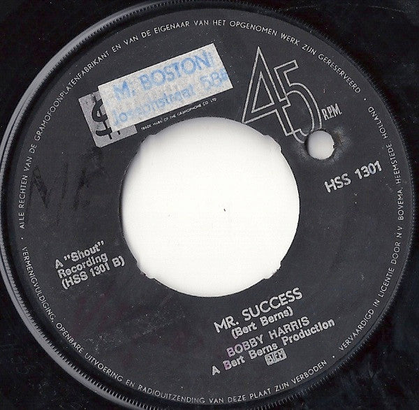 Bobby Harris (3) : Sticky Sticky (7")