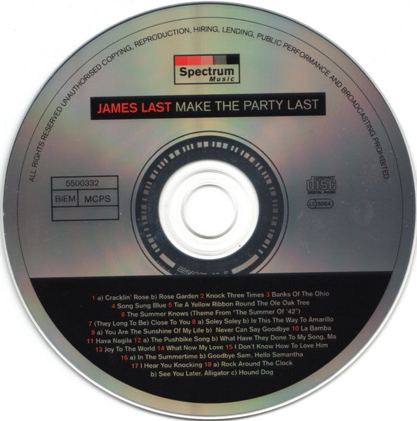 James Last : Make The Party Last (CD, Comp)