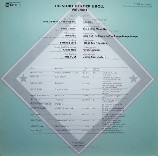 Various : The Story Of Rock And Roll Vol.1 (LP, Comp)
