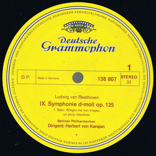 Ludwig van Beethoven - Berliner Philharmoniker / Herbert von Karajan : IX. Symphonie / Symphonie Nr. 8 (2xLP, Album + Box)