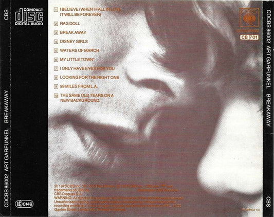 Art Garfunkel : Breakaway (CD, Album, RE, DAD)