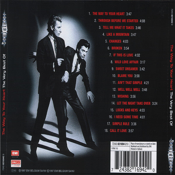 Soulsister : The Way To Your Heart - The Very Best Of (CD, Comp)