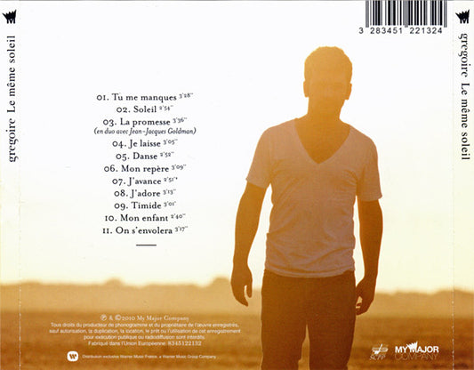 Grégoire (3) : Le Même Soleil (CD, Album)