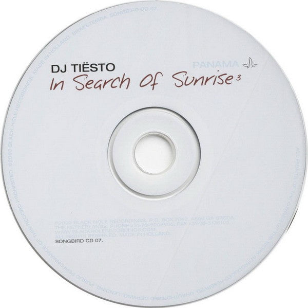 DJ Tiësto : In Search Of Sunrise 3: Panama (CD, Comp, Mixed)