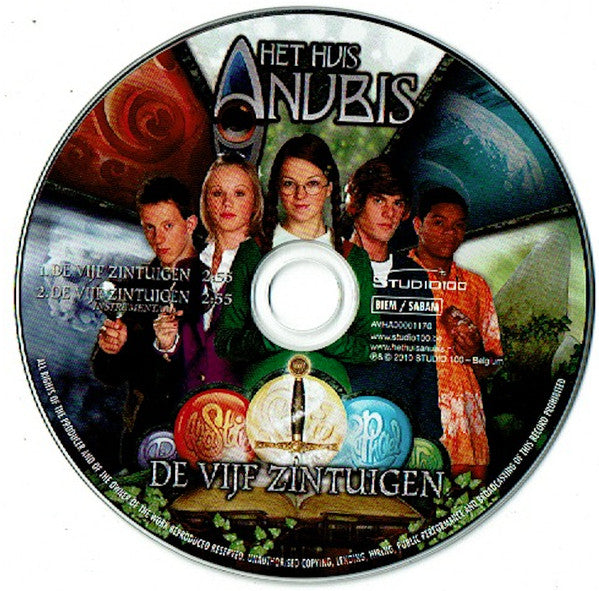 Het Huis Anubis : De Vijf Zintuigen (CD, Single)