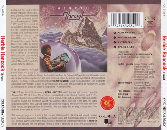 Herbie Hancock : Thrust (CD, Album, RE, RM, RP)