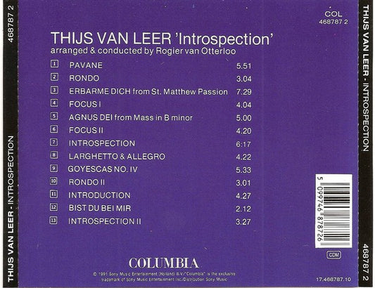 Thijs van Leer : Introspection (CD, Album, RE)