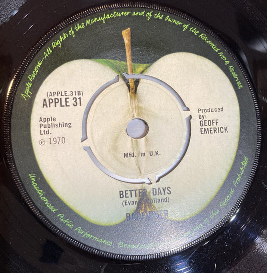 Badfinger : No Matter What (7", Single, Pus)