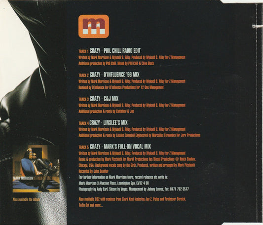 Mark Morrison : Crazy (CD, Single, CD1)