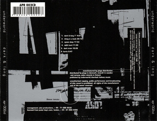 Underworld : Dark & Long (CD, EP, RP, 2nd)