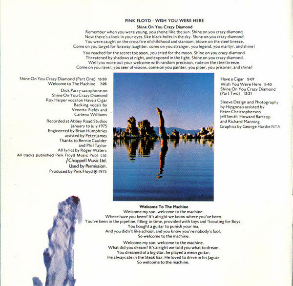 Pink Floyd : Wish You Were Here (CD, Album, RE)