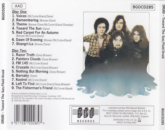 Druid (3) : Toward The Sun / Fluid Druid (2xCD, Comp, RM)