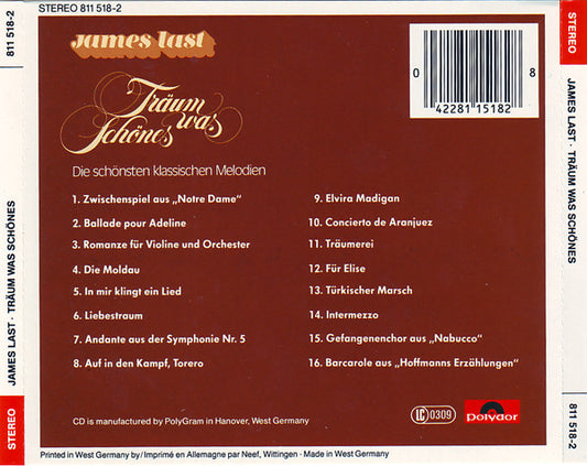 James Last : Träum Was Schönes (CD, Comp, RP)