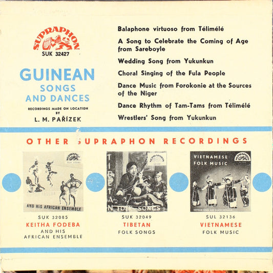 Unknown Artist : Guinea Sings And Dances (7", EP)