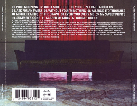 Placebo : Without You I'm Nothing (CD, Album, Red)