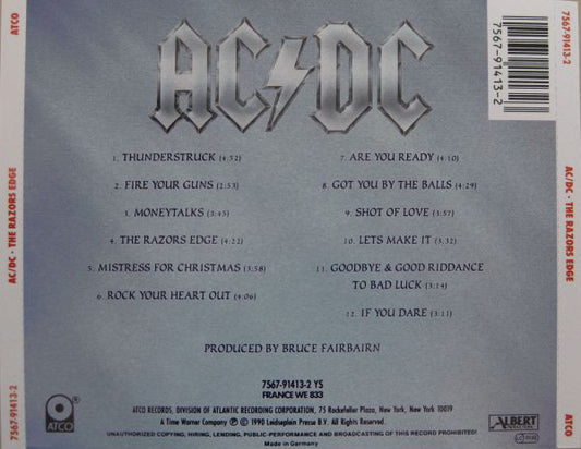 AC/DC : The Razors Edge (CD, Album)
