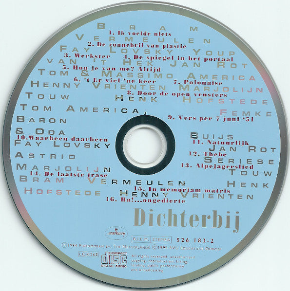 Various : Dichterbij (CD, Album)