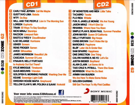 Various : Radio 538 Hitzone 62 (2xCD, Comp)