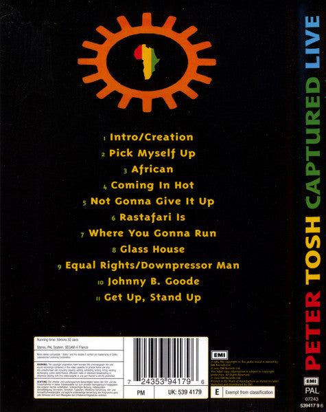 Peter Tosh : Captured Live (DVD-V, PAL)
