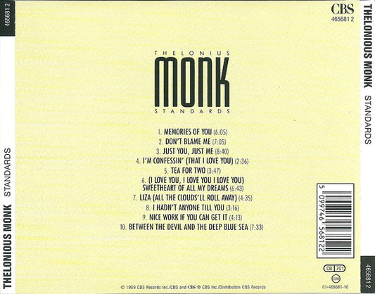 Thelonious Monk : Standards (CD, Comp, RM)