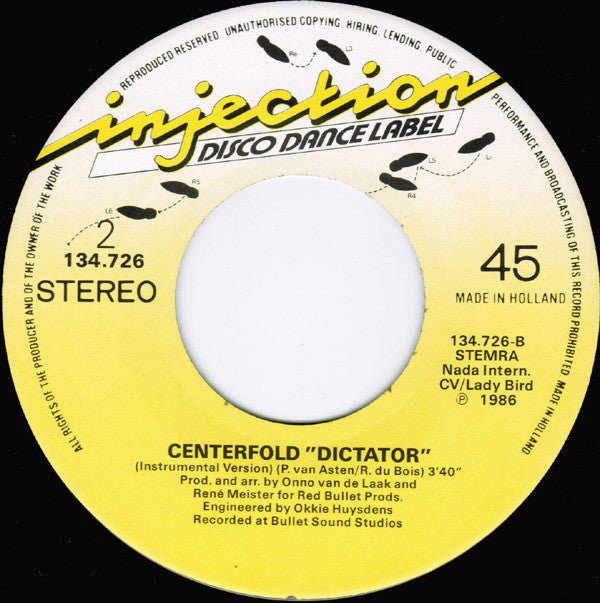 Centerfold : Dictator (7", Single)