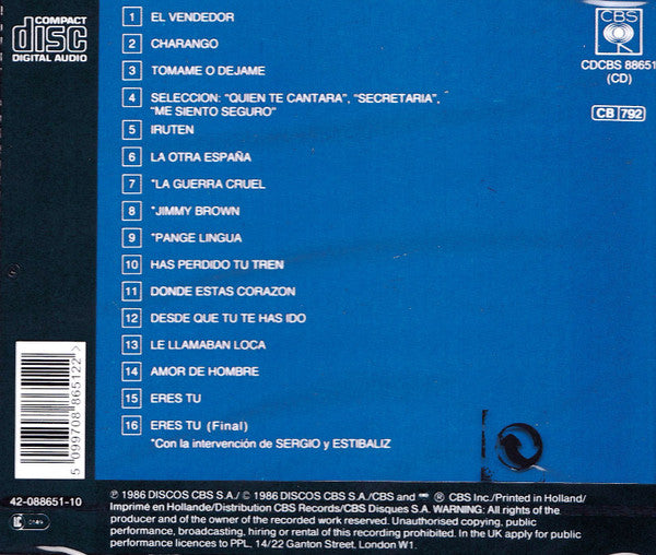 Mocedades : 15 Años De Música (CD, Album, RE)