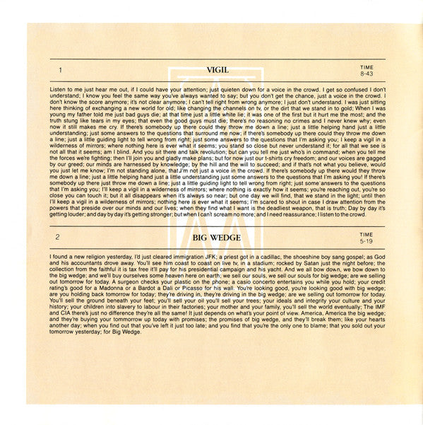 Fish : Vigil In A Wilderness Of Mirrors (CD, Album, EMI)