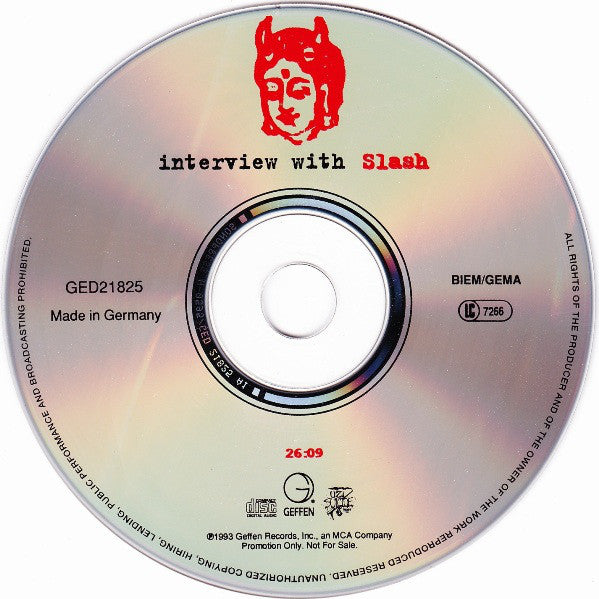 Slash (3) : Interview With Slash (CD, Single, Promo)