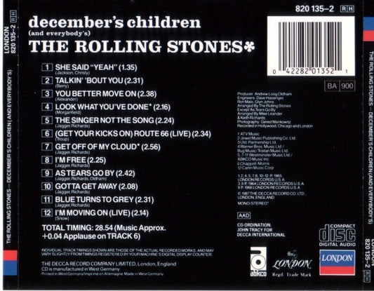 The Rolling Stones : December's Children (And Everybody's) (CD, Album, Mono, RE)