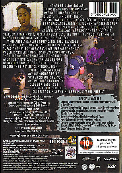 Tupac Shakur : Thug Angel (The Life Of An Outlaw) (DVD-V)