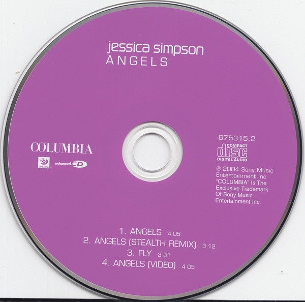 Jessica Simpson : Angels (CD, Single, Enh)