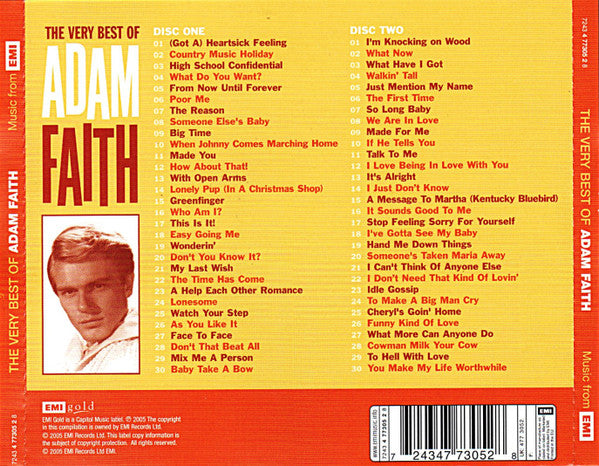 Adam Faith : The Very Best Of (2xCD, Comp)