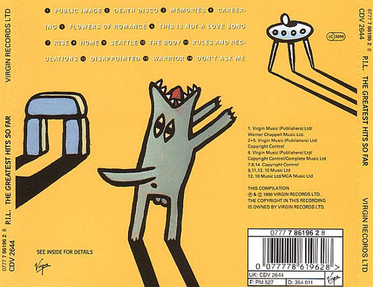Public Image Limited : The Greatest Hits, So Far (CD, Comp, RE)