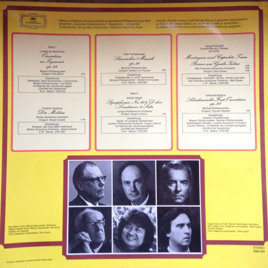 Various : Die Großen Interpreten 1 – Jubiläumskonzert – Symphonische Meisterwerke (LP, Comp)