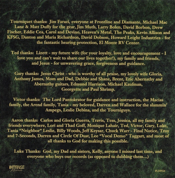 Tourniquet : Carry The Wounded (CD, EP)