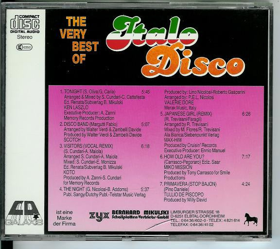 Various : The Very Best Of Italo Disco (CD, Comp)