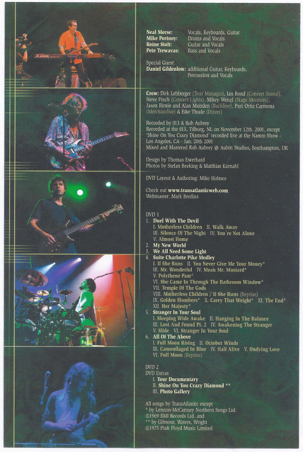 Transatlantic (2) : Live In Europe (2xDVD-V, Multichannel, PAL)
