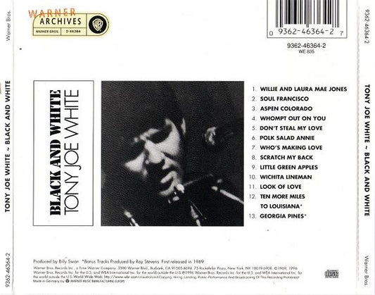 Tony Joe White : Black And White (CD, Album)