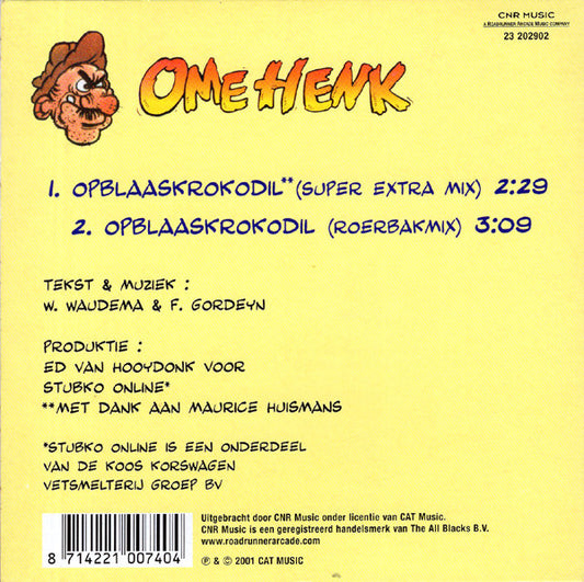 Ome Henk : Opblaaskrokodil (CD, Single)