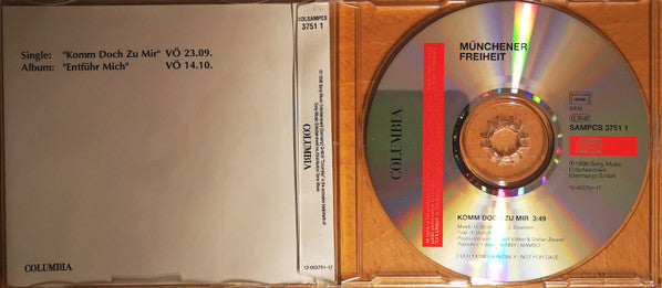 Münchener Freiheit : Komm Doch Zu Mir (CD, Maxi, Promo)