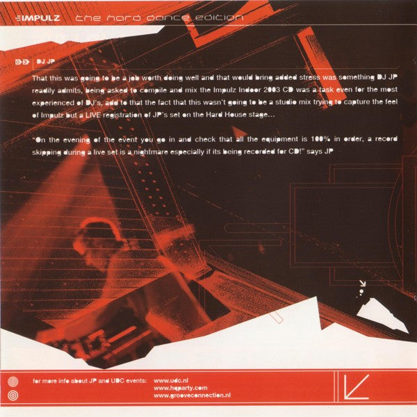DJ JP : DJ JP Live Recorded At Impulz (CD, Comp, Mixed + CD-ROM)