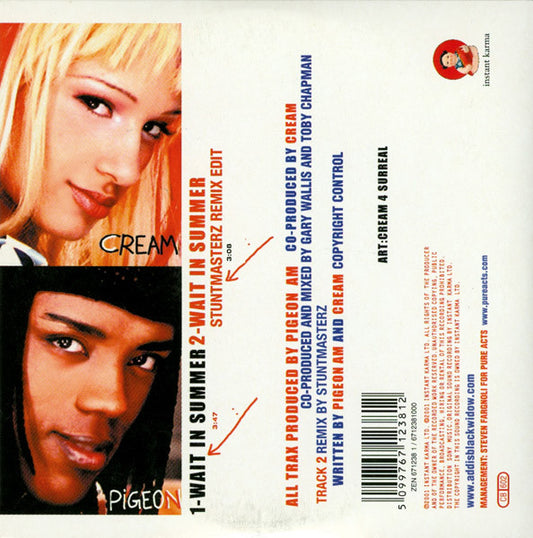 Addis Black Widow : Wait In Summer (CD, Single)