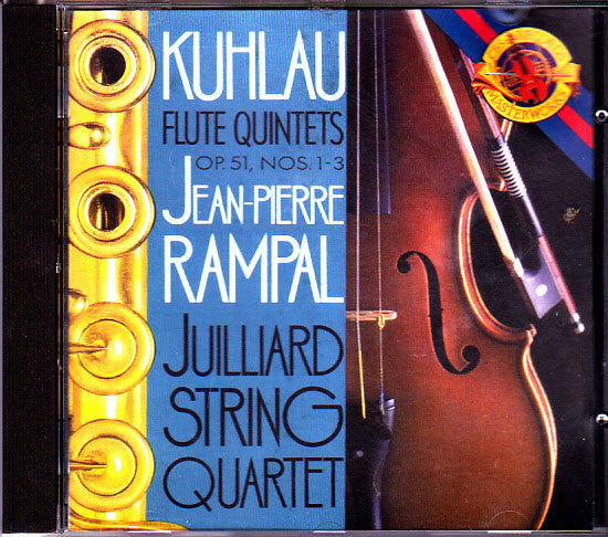 Daniel Friedrich Rudolph Kuhlau / Jean-Pierre Rampal, Juilliard String Quartet : Flute Quintets Op.51 Nos.1-3 (CD, Album)
