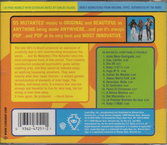 Os Mutantes : Everything Is Possible! - The Best Of Os Mutantes (CD, Comp, RM)
