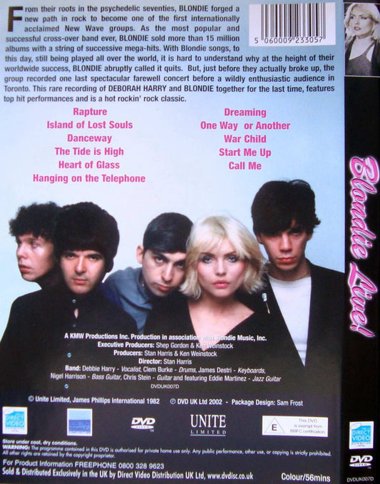 Blondie : Live! (DVD-V, RE, PAL)