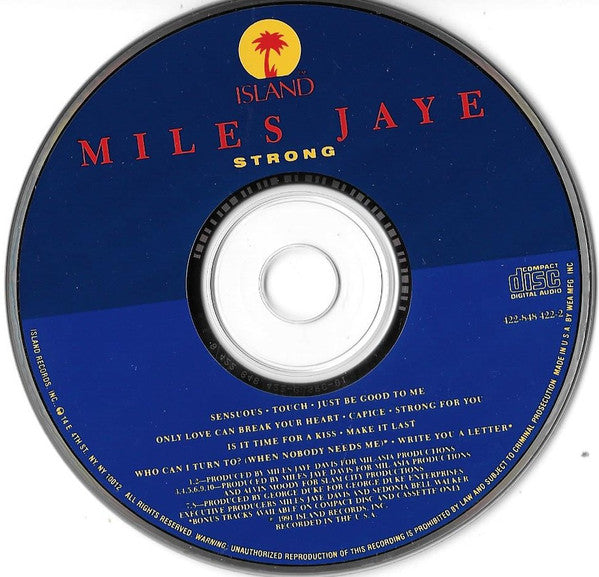Miles Jaye : Strong (CD, Album)