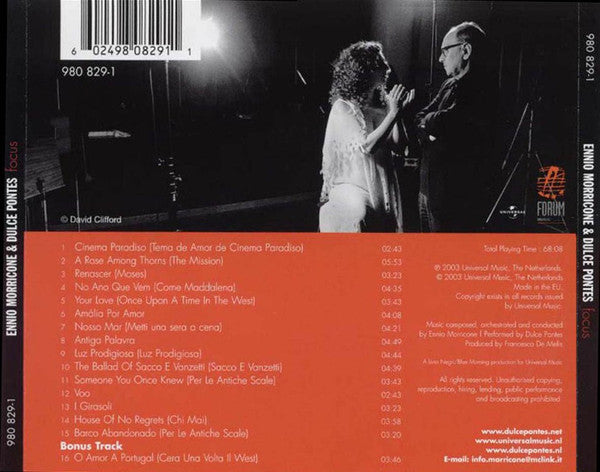 Ennio Morricone And Dulce Pontes : Focus (CD, Album)