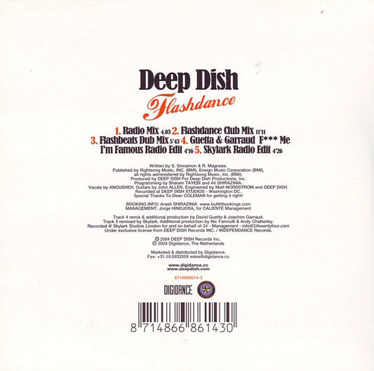 Deep Dish : Flashdance (CD, Single)